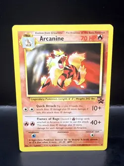 Pokemon Card - Arcanine WoTC Black Star Promo 6 Non Holo E - Image 1