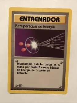 Pokemon TCG Energy Retrieval 081/102 Base Set Regular 1st Edition Spanish Card - Image 1