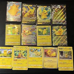 (LOT OF 15 CARDS) Surfing Pikachu, Pikachu VMAX + MORE Pokemon TCG Near Mint - Image 1