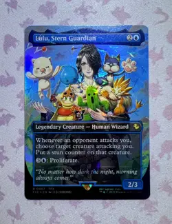 Lulu, Stern Guardian - 467 - Borderless Chocobo Track Foil MTG Final Fantasy NM - Image 1