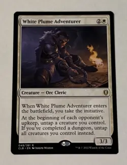 MTG White Plume Adventurer Commander Legends Battle For Baldur's Gate NM - Image 1