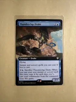 MTG Thunderclap Drake OTC 0053 R NM Regular Extended Art - Image 2