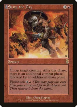 MTG - Seize the Day [Odyssey] Lightly Played - Image 1