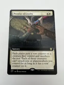 Promise of Loyalty (Extended Art) MTG: Commander 2020 Pack Fresh - Image 1