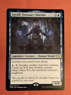 MTG - Geralf, Visionary Stitcher - Innistrad: Crimson Vow - Reg RARE - Unplayed - Image 1