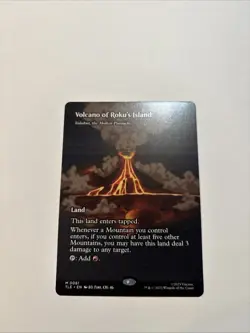 MTG Volcano of Rokus Island Borderless Regular Avatar The Last Airbender - Image 1
