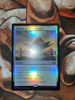 NM FOIL Monument to Endurance Aetherdrift MTG Magic the Gathering 1st Edition - Image 1