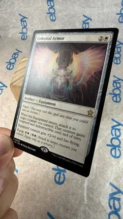 Celestial Armor FDN Foundations MTG 5 RARE M/NM - Image 3