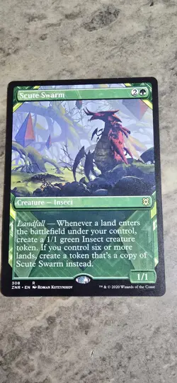 Scute Swarm (Showcase) Zendikar Rising Regular Creature Rare MTG NM - Image 1
