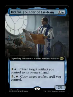 Drafna, Founder of Lat-Nam (Extended Art) 313 Foil R The Brothers' War - Image 1