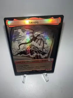 MTG FOIL Smaug / Food Token 007 - LOTR Tales Of Middle Earth Magic Near Mint NM - Image 1