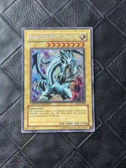 Yugioh Blue-Eyes White Dragon FL1-EN001 Secret Rare Limited Edition MP - Image 1