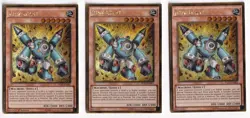 3x Yu-Gi-Oh! Junk Giant PGL2-EN001 1st Edition Gold Secret Rare NM x3 - Image 1