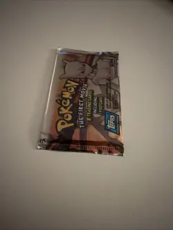 Pokemon "The First Movie" Sealed Unopened Trading Card Blue Topps Logo- 1998 - Image 3