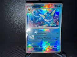 Vaporeon 022 2025 Pokemon Prismatic Evolutions Poke Ball Holo Card NM+ (a) - Image 1
