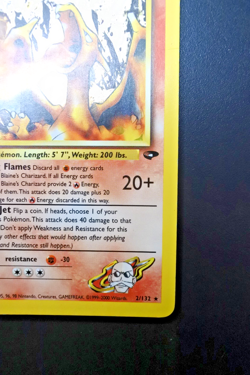 Blaine's Charizard 2/132 Gym Challenge Rare Holo - Pokemon Trading Card Game - Image 3