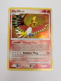Ho-Oh 10/132 Holo Secret Wonders Pokemon TCG Card Diamond & Pearl LP scratches - Image 1