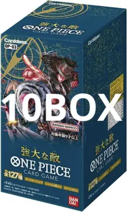 10BOX ONE PIECE Card Game Mighty Enemies Booster OP-03 CCG Bandai Japanese - Image 1