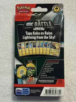 Tapu Koko Ex Battle Deck - New Box Factory Sealed Pokemon Card Game - Image 2