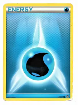Pokemon Card: Water Energy 107/114 Black & White Base Set! GD - Image 1