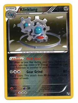 Pokemon Cards: Klinklang REVERSE HOLO 76/114 Black & White Set Rare! GD - Image 1