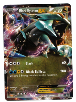 Pokemon Card: Black Kyurem EX 95/135 Plasma Storm Set Ultra Rare! - Image 1