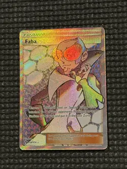 Pokemon Faba Full Art Holo Card 208/214 Sm-Lost Thunder - Image 4