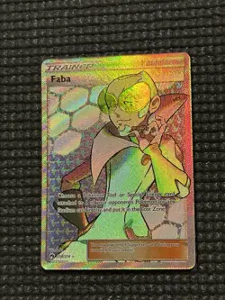 Pokemon Faba Full Art Holo Card 208/214 Sm-Lost Thunder - Image 5