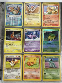 Pokemon Card Collection VTG Binder Holo Rare WoTC Espeon Pikachu Eevee Delta - Image 1