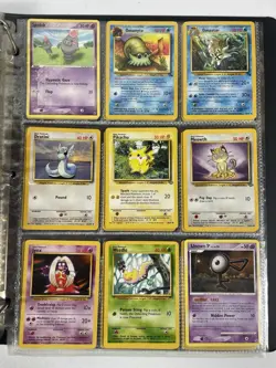 Pokemon Card Collection VTG Binder Holo Rare 1st Stamped WoTC Shamin LV X Pichu - Image 5