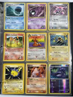 Pokemon Card Collection VTG Binder Holo Rare WoTC Dragonite Pikachu Eevee Neo - Image 1
