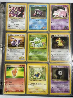 Pokemon Card Collection VTG Binder Holo Rare WoTC Dragonite Pikachu Eevee Neo - Image 3