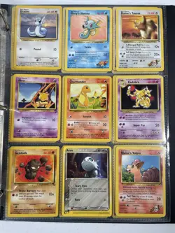 Pokemon Card Collection VTG Binder Holo Rare WoTC Dragonite Pikachu Eevee Neo - Image 5