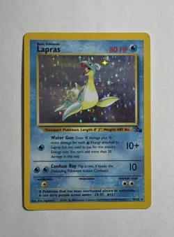 1999 Fossil Set Lapras Holo #10/62 Rare WOTC Pokemon Card TCG Original NM Mint! - Image 1