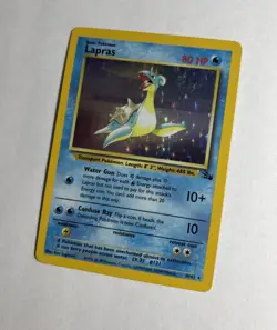 1999 Fossil Set Lapras Holo #10/62 Rare WOTC Pokemon Card TCG Original NM Mint! - Image 3