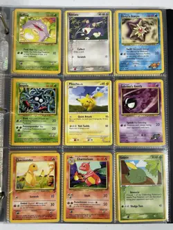 Pokemon Card Collection VTG Binder Holo Rare Stamped WoTC Mew Leafeon Pikachu - Image 3