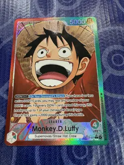 One Piece TCG OP13-001 Monkey D. Luffy Alt Art Leader AA Card Game CCG English - Image 1
