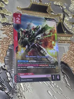 Gundam Card Game Singles Buster Gundam GD01-046 LR Zaft A02 - Image 1