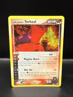 Pokemon TCG Team Magma vs. Team Aqua Card | Team Magma's Torkoal Holo 12/95 Rare - Image 1
