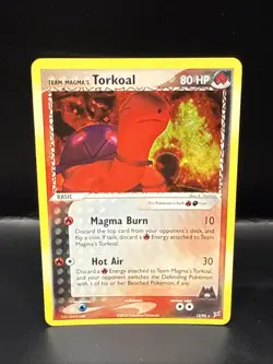 Pokemon TCG Team Magma vs. Team Aqua Card | Team Magma's Torkoal Holo 12/95 Rare - Image 2