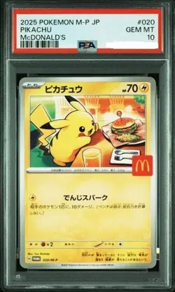 Pokemon Pikachu PSA10 McDonalds Card Trading Card Rare Mint Collectible - Image 1