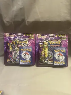 Lot Of 2 - Pokemon TCG Lightning Set 4 Packs + 1 Card Factory Sealed - Image 1