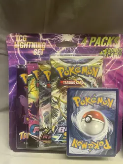 Lot Of 2 - Pokemon TCG Lightning Set 4 Packs + 1 Card Factory Sealed - Image 2