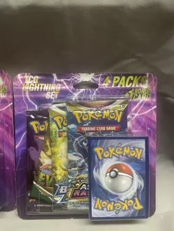 Lot Of 2 - Pokemon TCG Lightning Set 4 Packs + 1 Card Factory Sealed - Image 3