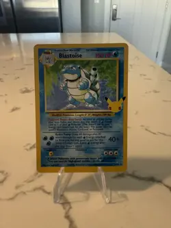 Pokemon TCG Blastoise Holo Rare Card 2/102 Celebrations Classic Collection NM - Image 1