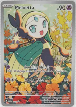 Meloetta MEP 026 Promo Holo Illustration Rare Pokemon TCG Card NM - Image 4