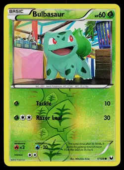 Pokemon Card - Bulbasaur Dark Explorers 1/108 Reverse Holo - Image 1