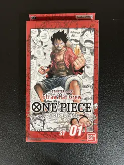 One Piece Card Game: ST-01 - Straw Hat Crew Starter Deck Box - Image 1