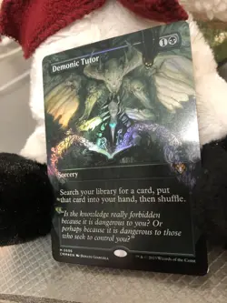 MTG - Demonic Tutor - Borderless - Foil - Commander Masters - WATCH ITEM VIDEO! - Image 5