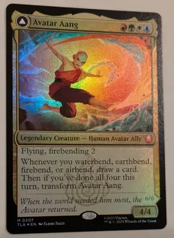 Avatar Aang x1 - Foil - NM Unplayed - Avatar: The Last Airbender #207 - Image 3